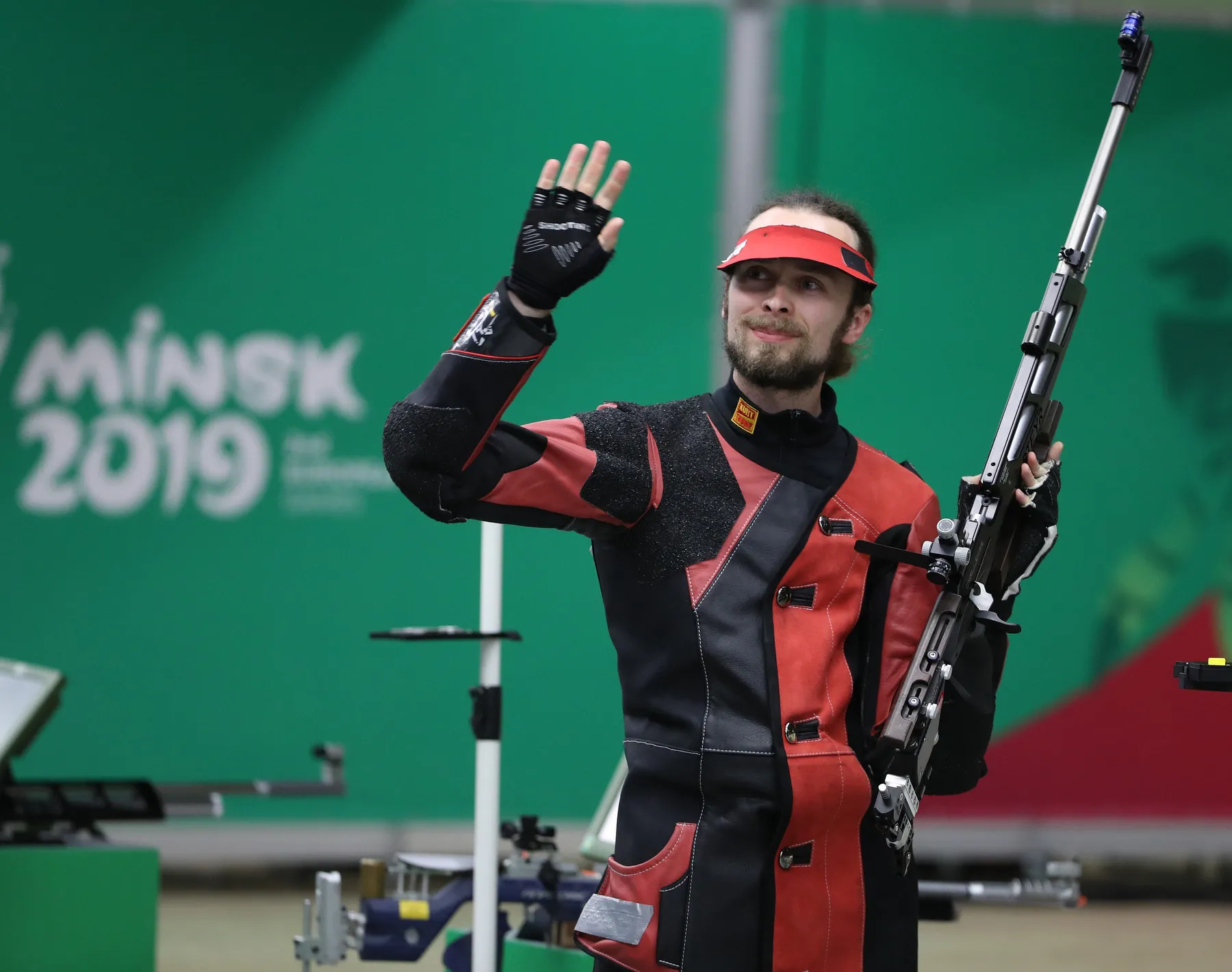 Сергей Каменский – знаменосец команды России на церемонии закрытия II Европейских игр