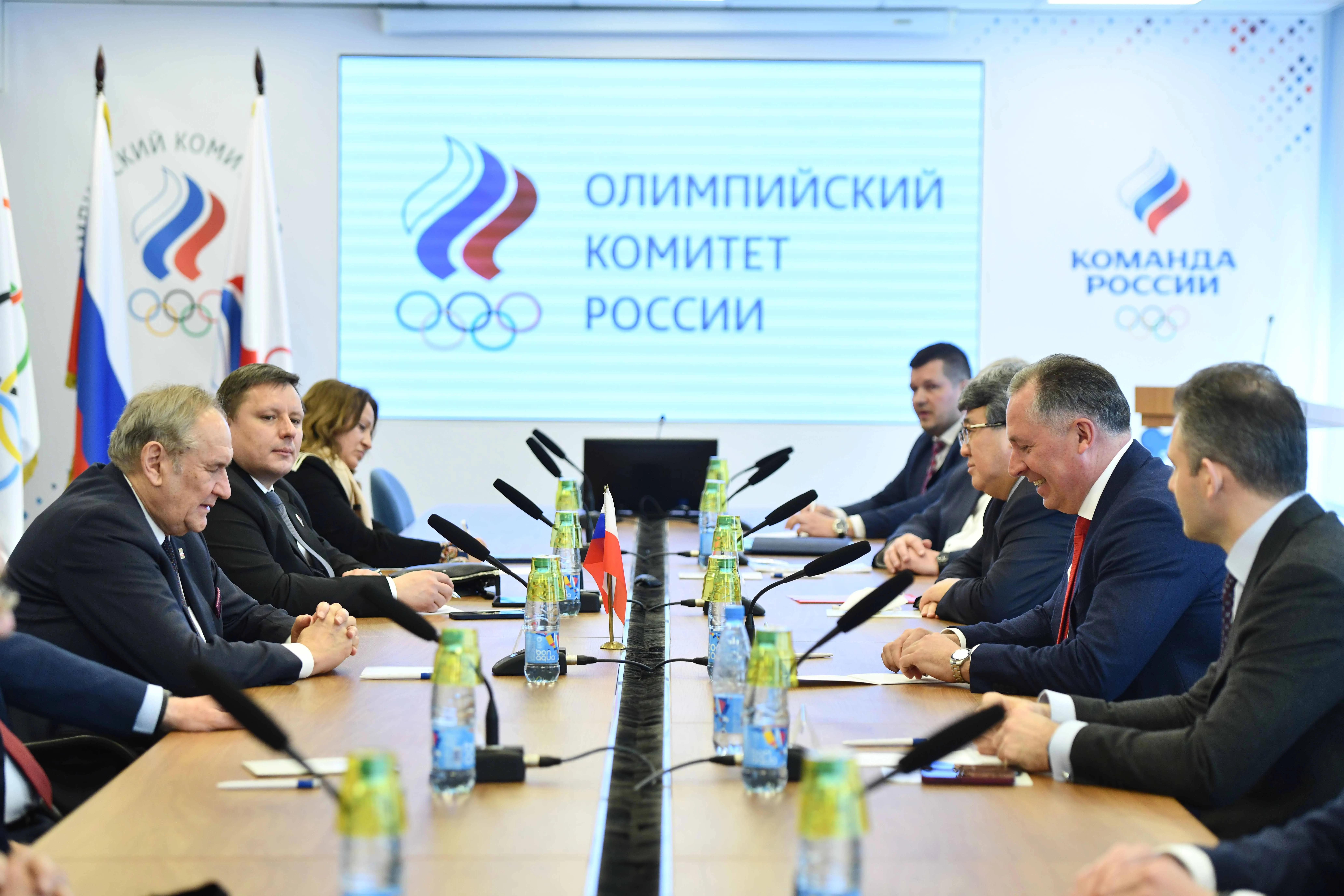 The working meeting of Stanislav Pozdnyakov and the Polish NOC delegation 
