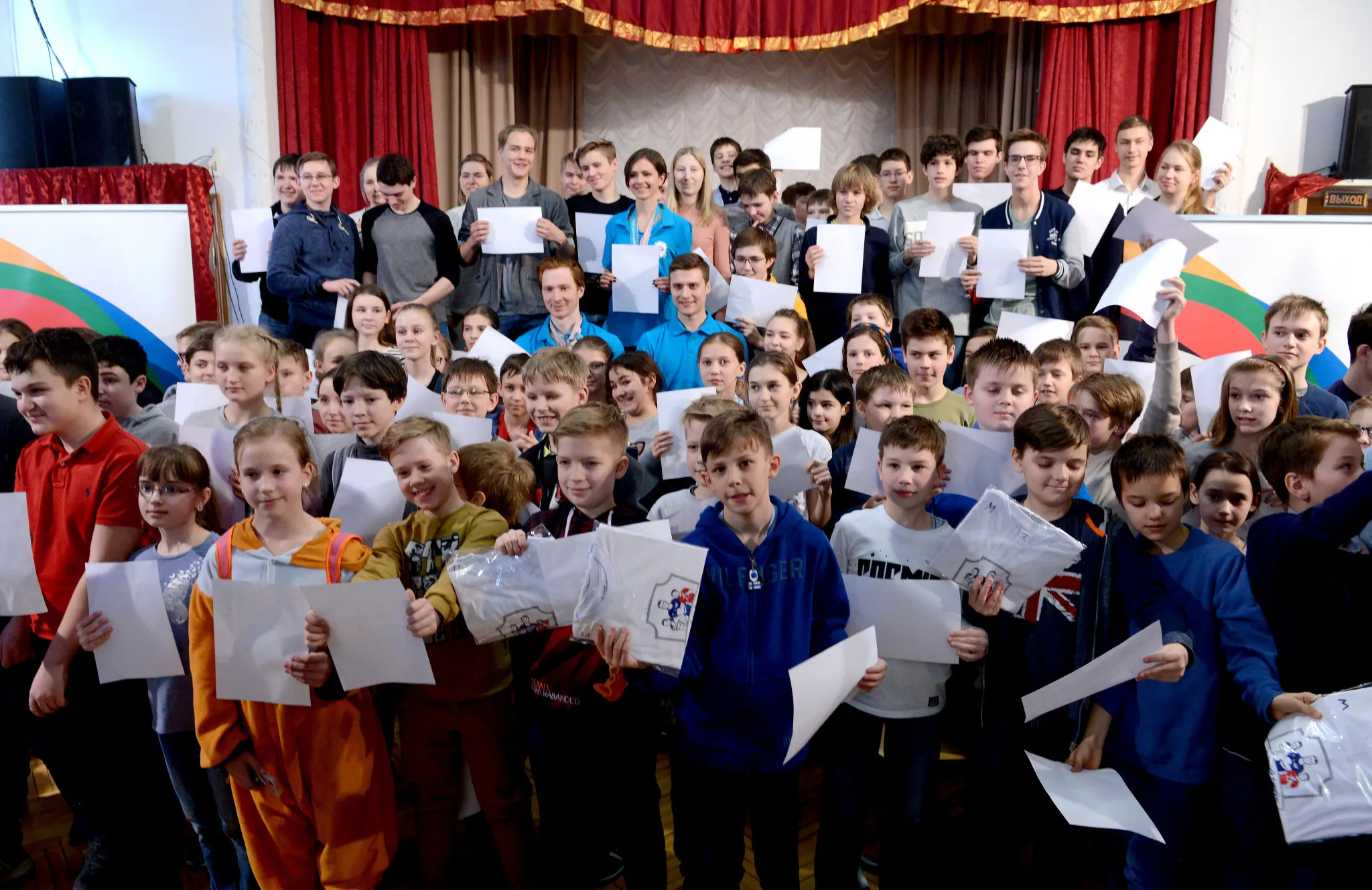 Figure Skaters Morozov, Enbert and Zabiyako took part in the Olympic Lesson