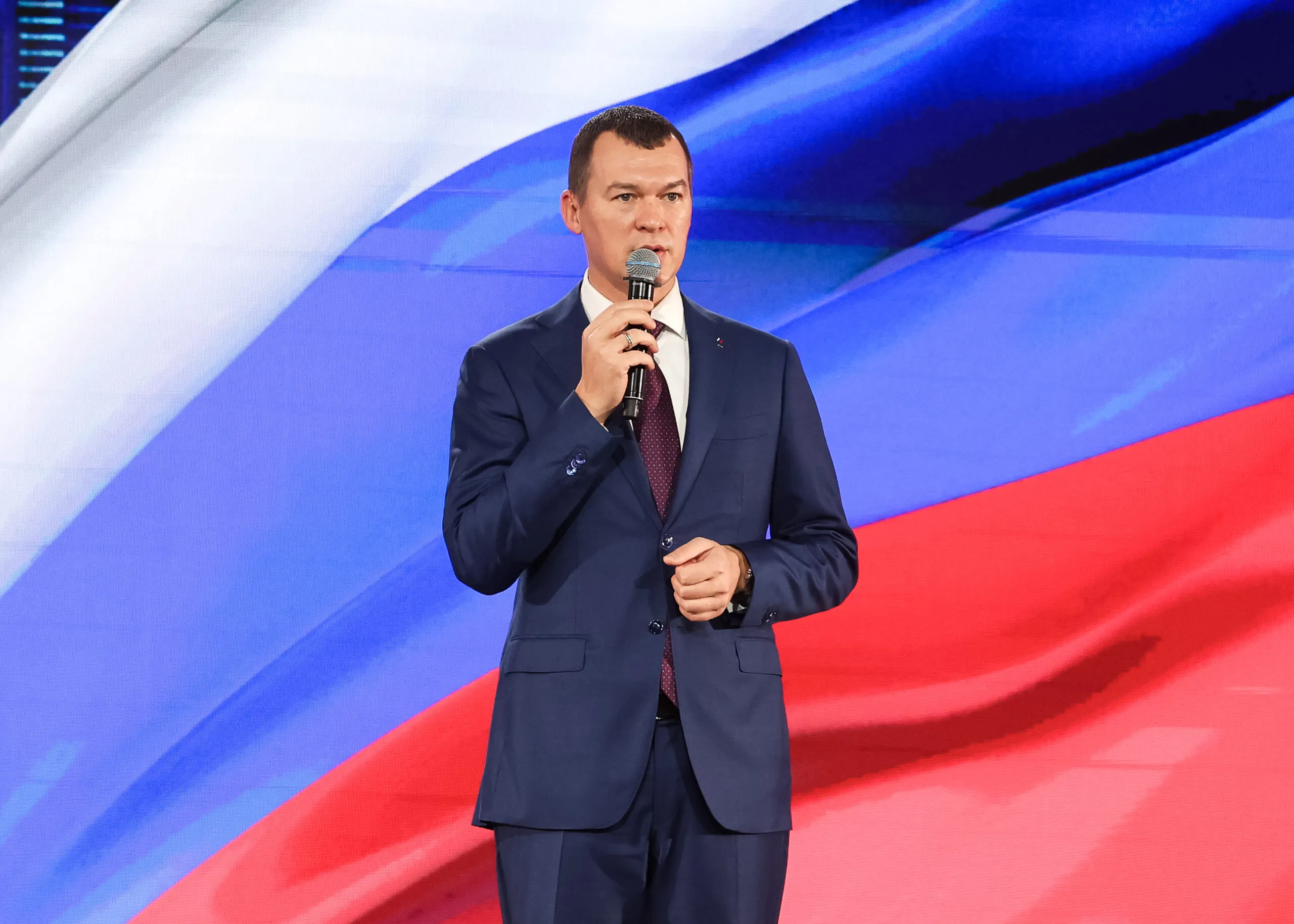 Михаил Дегтярев дал старт первому Всероссийскому спортивному диктанту в Национальном центре «Россия»!