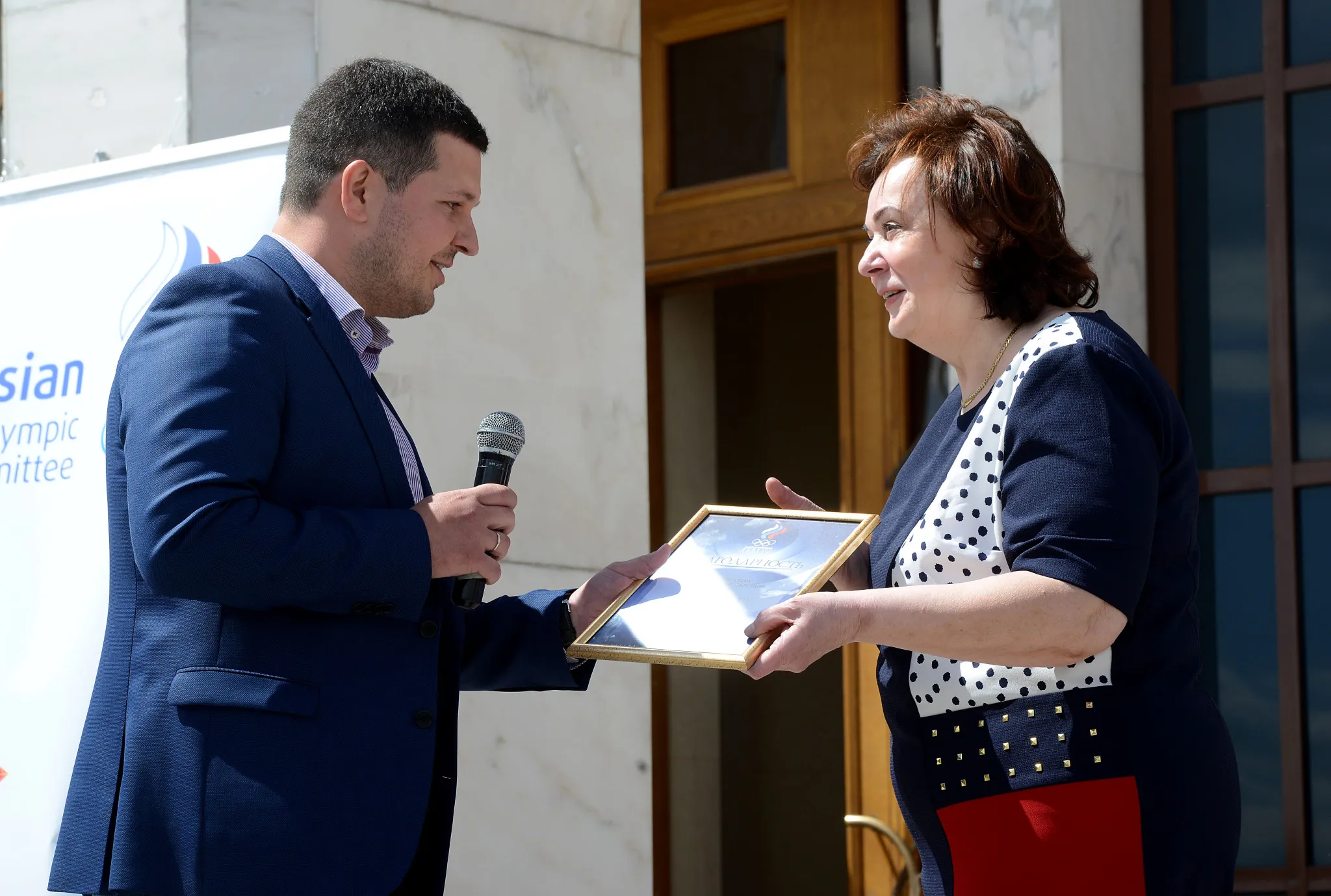 Зарядка с олимпийскими чемпионами в МГУ