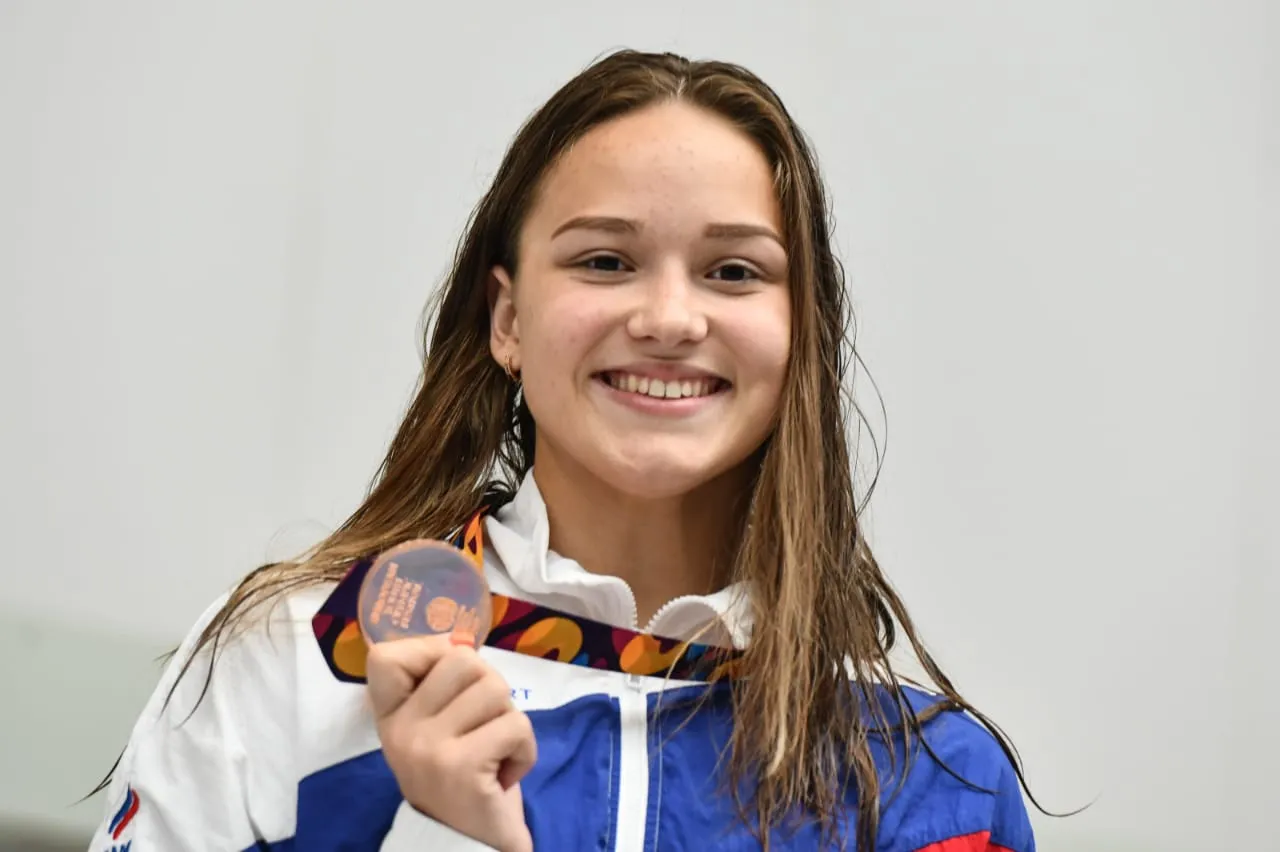 Пловчиха Маргарита Варульникова обладательница «бронзы» XV ЕЮОФ