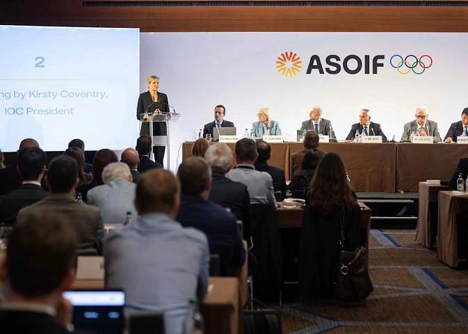 Кирсти Ковентри выступила с речью на Генеральной ассамблее ASOIF