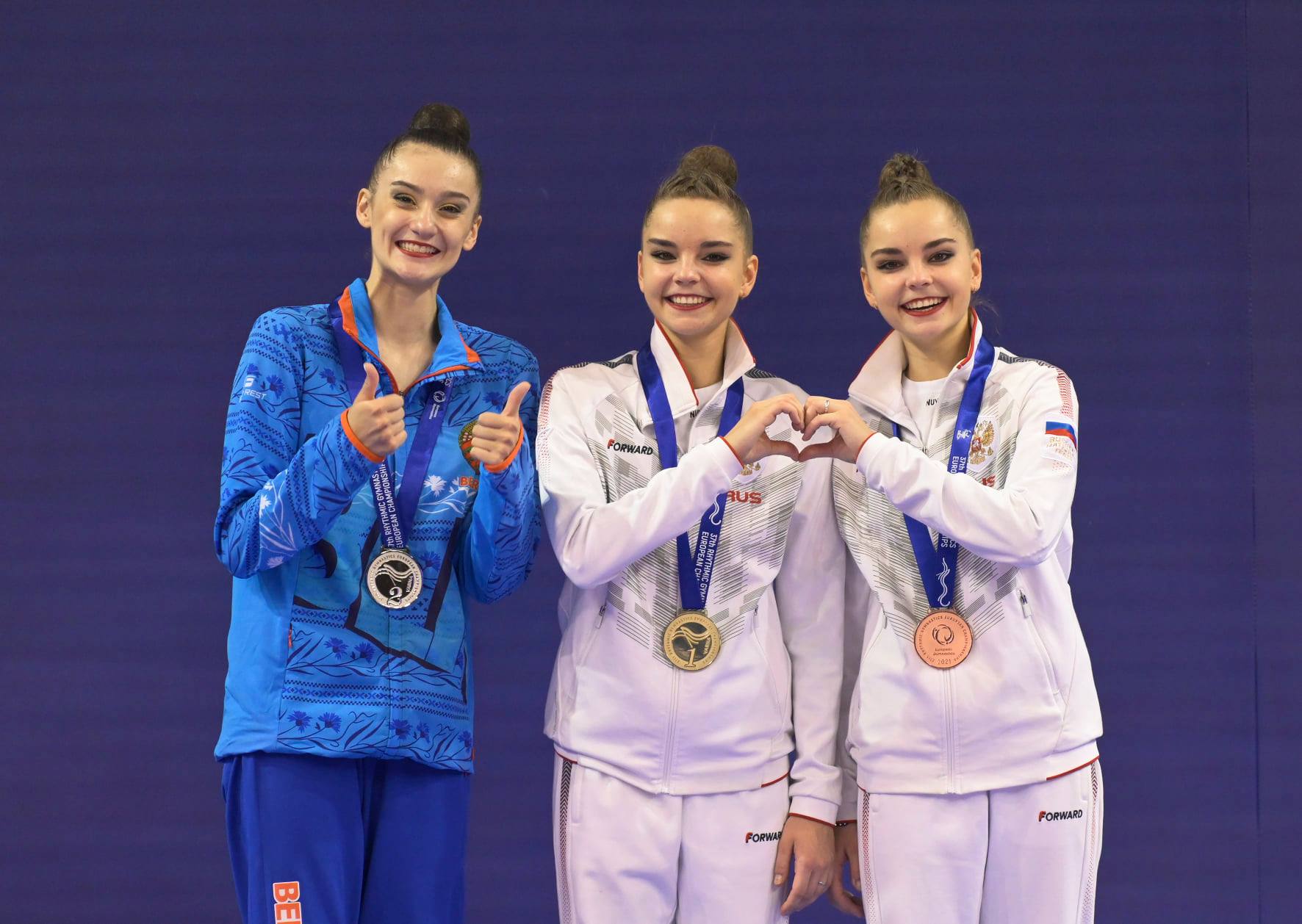 Сборная России победила на предолимпийском чемпионате Европы по художественной гимнастике