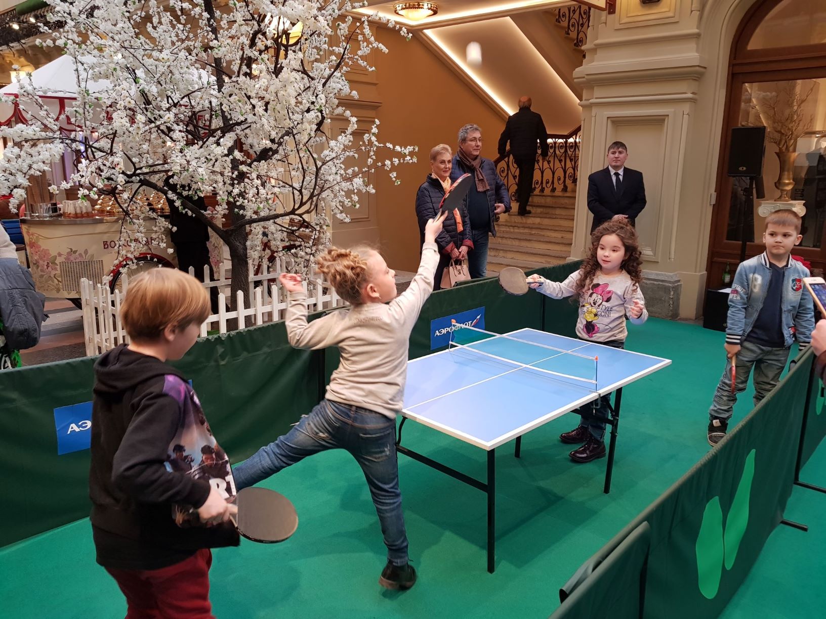 World Table Tennis Day at the GUM Department Store
