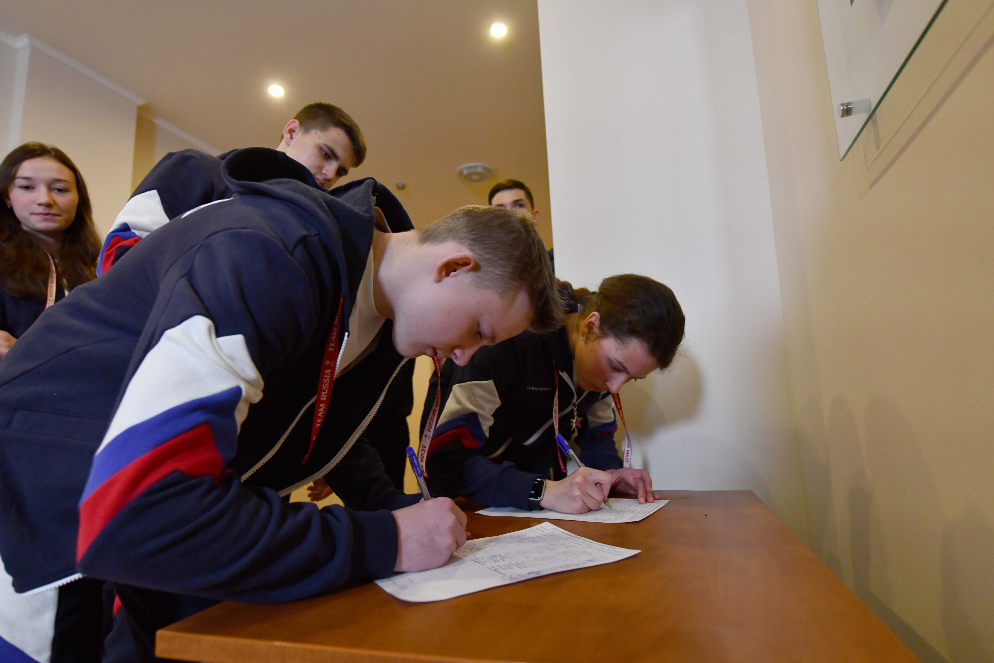 The farewell ceremony of the Russian Olympic team for the III Winter Youth Olympic Games