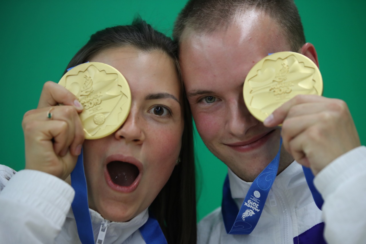 Стрелки Маргарита Ломова и Артем Черноусов – чемпионы II Европейских игр!