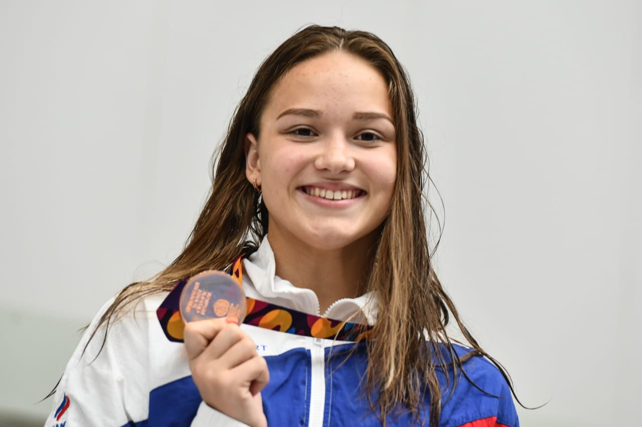 Пловчиха Маргарита Варульникова обладательница «бронзы» XV ЕЮОФ